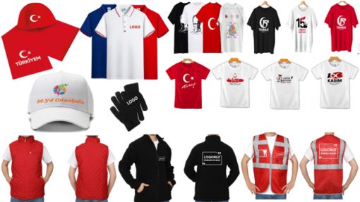 Promosyon Tişört  Baskı, Promosyon Bez Çanta Çeşitleri, Promosyon Ham Bez Kese Çeşitleri, Promosyon İkaz Yeleği Çeşitleri, Promosyon İmperteks Sırt Çantası Çeşitleri , Promosyon Okul Gezi Önlükleri, Promosyon Şapka Çeşitleri, Promosyon Şemsiye Çeşitleri , Promosyon Tela Çanta Çeşitleri ,Promosyon Tişört Çeşitleri, Promosyon YastıkÇeşitleri, Kurumsal Baskı Tişört Çeşitleri, Tübitak Bilim Fuarı Tişörtleri,  Promosyon Atkı Çeşitleri, Promosyon Bere Çeşitleri, Promosyon  Eldiven Çeşitleri, Promosyon Yağmurluk Çeşitleri, Promosyon Mutfak Önlüğü Çeşitleri, Promosyon Baskılı Tekstil Ürün Çeşitleri, Promosyon Polar Ceket Çeşitleri, , Promosyon Polar Yelek Çeşitleri, Promosyon Milli Bayramlar ve Özel Gün Tişört Çeşitleri