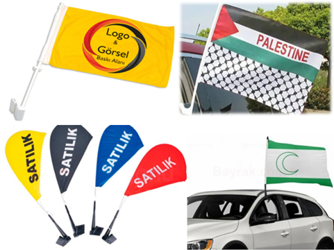 Bursa Araç Bayrağı Çeşitleri,Reklam Bayrakları Çeşitleri, Reklam Bayrakları Baskı Hizmetleri,  X Banner Bayrak Baskı Hizmetleri, Dijital Baskılı Bayraklar, Süblimasyon Baskılı Bayraklar, Serigraf Bayrak Baskı Hizmetleri, Empirme Bayrak Baskı Hizmetleri, Plaj Bayrakları Baskı Hizmetleri, Firma Logolu Bayrak Baskı Hizmetleri, Dükkân Önü Bayrak Baskı Hizmetleri
